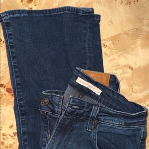 LEVIS 725 high rise bootcut jeans dark denim wash w28x30 Levi’s premium jeans